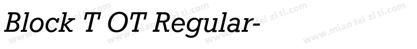 Block T OT Regular字体转换